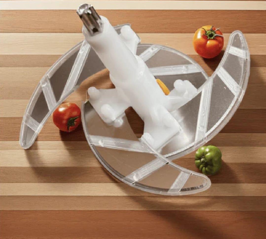 stainless steel Multifunctional 2L hand Push Chopper- 4 Steel Blade