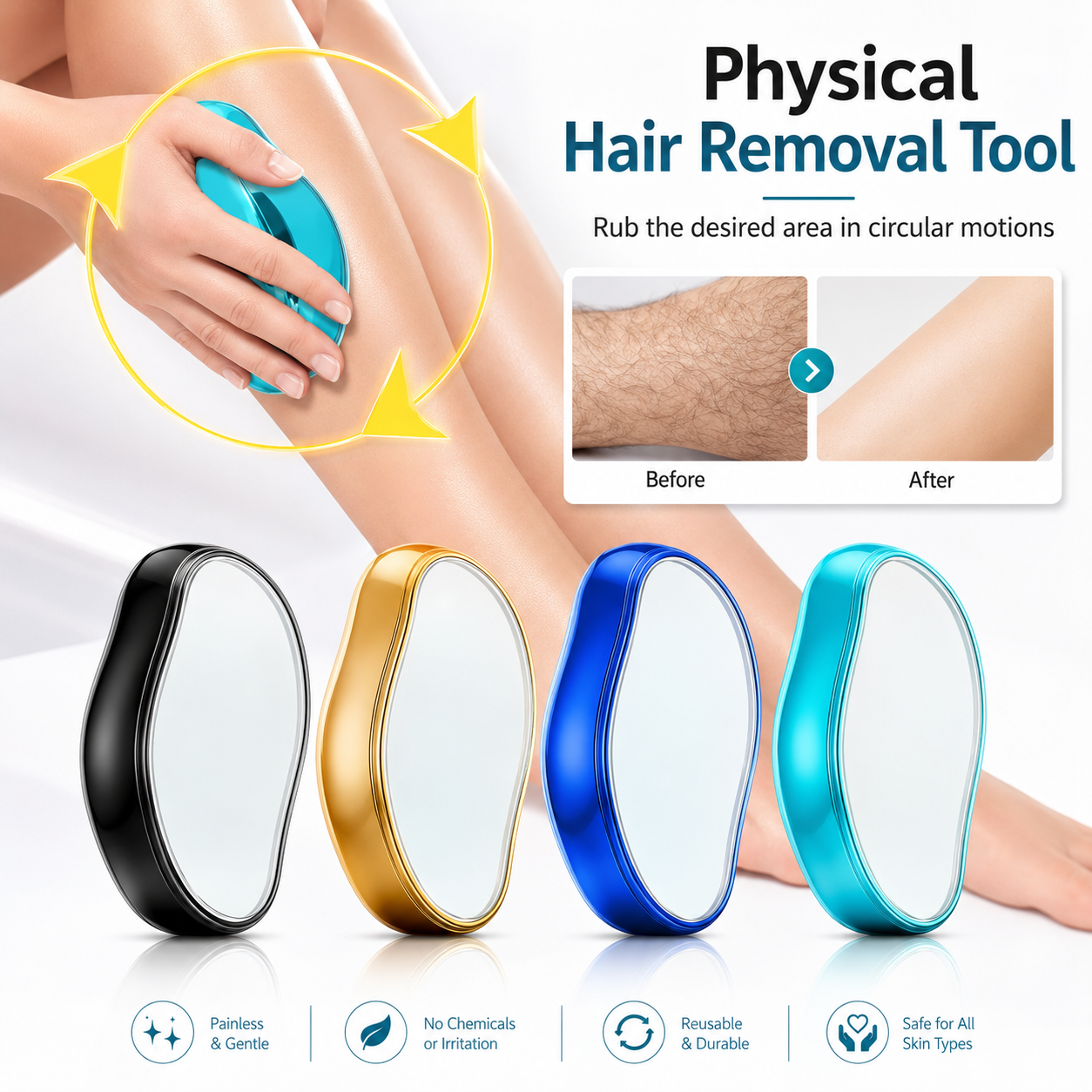 Painless Hair Remover Epilator for Face & Body ✨