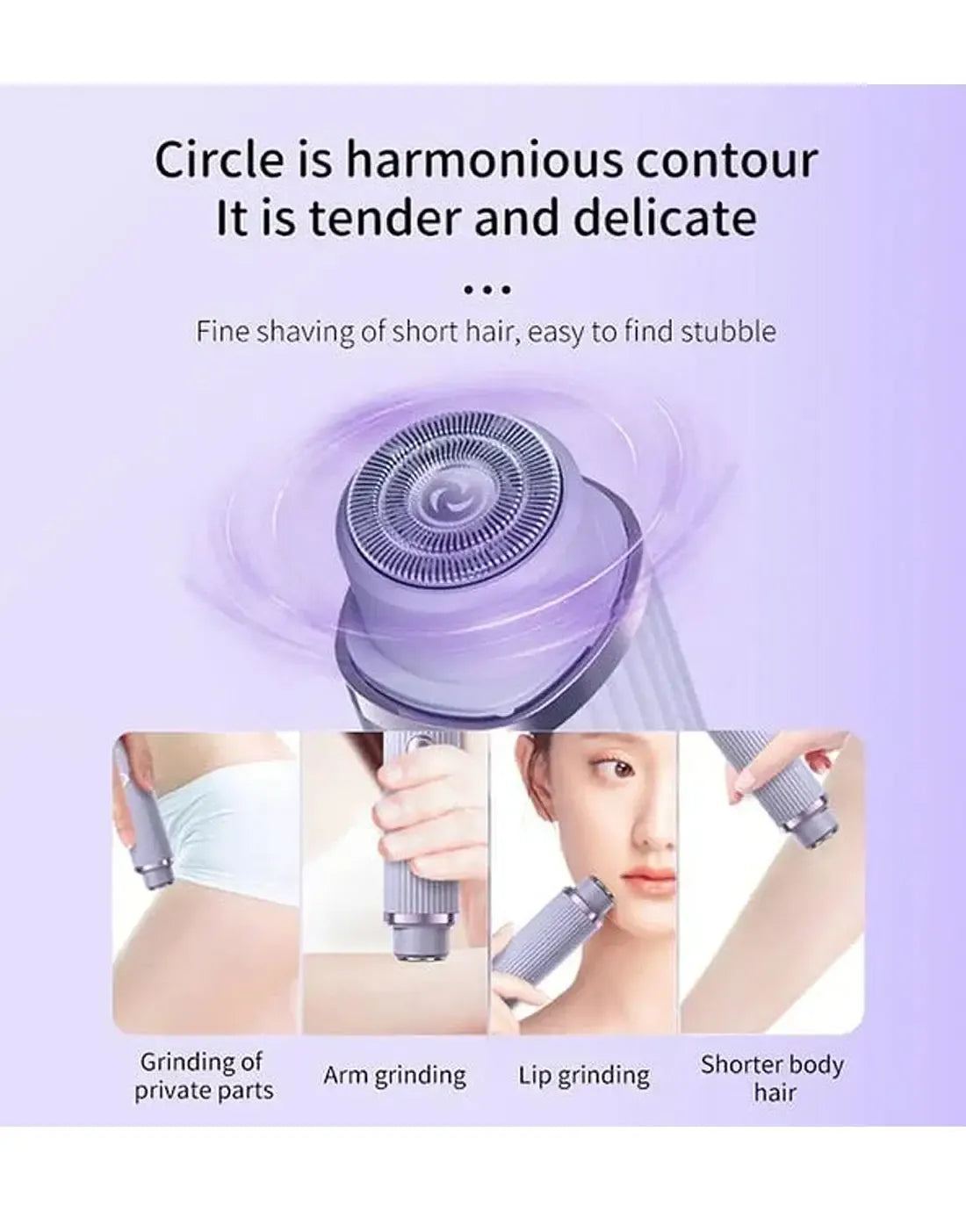 BLAWLESS 2-in-1 Electric Shaver & Trimmer – USB Rechargeable Double Head Hair Remover 💜